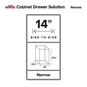 The Container Store Elfa Narrow Cabinet Drawer Solution (White)