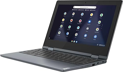 Lenovo 2022 Flex 3 Chromebook 11.6" HD Touch-Screen Laptop, Intel Celeron N4020 Processor, 4GB RAM, 32GB eMMC Flash Memory, HD Webcam, Chrome OSChrome OS, Abyss Blue, 32GB USB Card