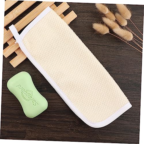 Exfoliating Bath Cloth 6pcs Body Towels Bath Loofah Facial Towel Bath Scrub Dual-Sided Exfoliating Skin Towel Beige Clothing Washcloth Scrubber Horny Scrub Bar Soft Bath Towels