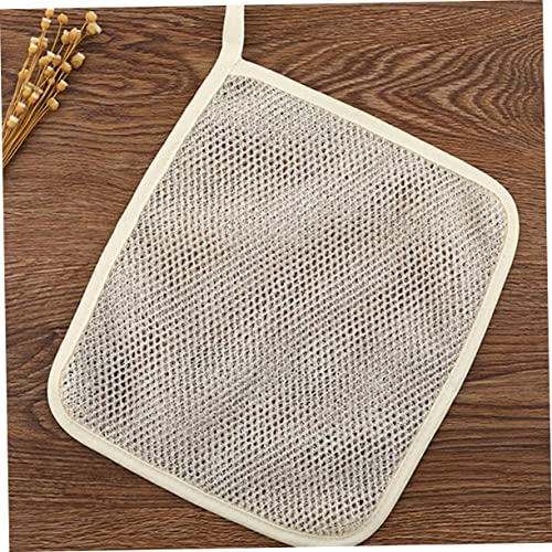 Exfoliating Bath Cloth 6pcs Body Towels Bath Loofah Facial Towel Bath Scrub Dual-Sided Exfoliating Skin Towel Beige Clothing Washcloth Scrubber Horny Scrub Bar Soft Bath Towels