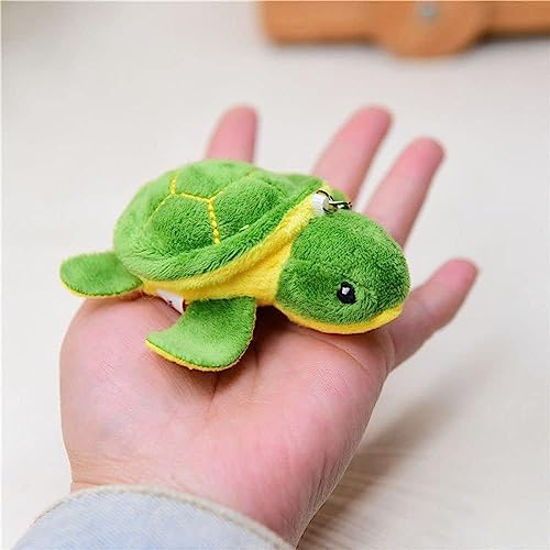 Rosojodg 2pcs Cute Plush Sea Turtle Mini Tortoise Plush Toy Stuffed Animal Toy Keychain Pendant Cartoon Plush Doll for Birthday Gift Bag Accessories