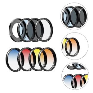 Mikikit 1 Set Mobile Phone Lens Set Smartphone Phones Photo Beautify Lens Practical Photo Filters Camera Wide Angle Lens Full-Color Lens Phone Filter Lens Photo Lens for Phones Clip-on