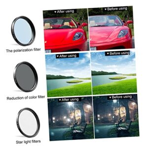 Mikikit 1 Set Mobile Phone Lens Set Smartphone Phones Photo Beautify Lens Practical Photo Filters Camera Wide Angle Lens Full-Color Lens Phone Filter Lens Photo Lens for Phones Clip-on