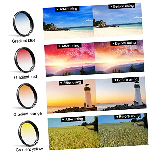 Mikikit 1 Set Mobile Phone Lens Set Smartphone Phones Photo Beautify Lens Practical Photo Filters Camera Wide Angle Lens Full-Color Lens Phone Filter Lens Photo Lens for Phones Clip-on