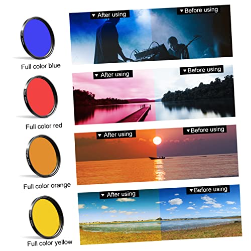 Mikikit 1 Set Mobile Phone Lens Set Smartphone Phones Photo Beautify Lens Practical Photo Filters Camera Wide Angle Lens Full-Color Lens Phone Filter Lens Photo Lens for Phones Clip-on