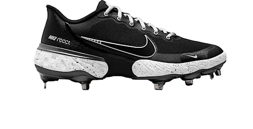 Nike Alpha Huarache Elite 3 Low CK0746-010 Black-White Men's Metal Baseball Cleat 7 US