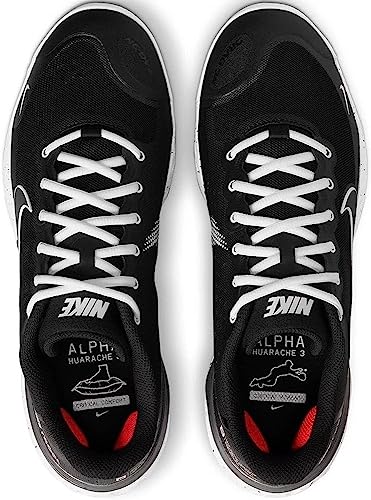 Nike Alpha Huarache Elite 3 Low CK0746-010 Black-White Men's Metal Baseball Cleat 7 US