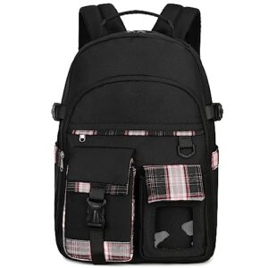 abshoo kids backpack for school girls kindergarten elementary bookbag school bag (black)