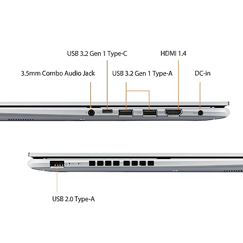 ASUS VivoBook 17 Business Laptop | 17.3" Full HD IPS Anti-Glare | 12th Generation Intel 10-Core i3-1220P (>i5-1235U) | 8GB DDR4 1TB SSD | USB-C HDMI SonicMaster Win11Pro Silver + 32GB MicroSD Card