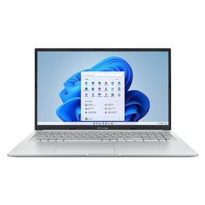 ASUS VivoBook 17 Business Laptop | 17.3" Full HD IPS Anti-Glare | 12th Generation Intel 10-Core i3-1220P (>i5-1235U) | 8GB DDR4 1TB SSD | USB-C HDMI SonicMaster Win11Pro Silver + 32GB MicroSD Card