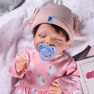 SGTD Reborn Baby Dolls Silicone Full Body, 18 Inch Full Body Silicone Baby Dolls, Handmade Lifelike Best Reborn Dolls, The Best Gift for The Accompany,C