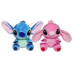 2pack cute 8-inch stitched plush animal doll for kids cartoon plush toy pillow - soft and cute 8-inch doll for kids