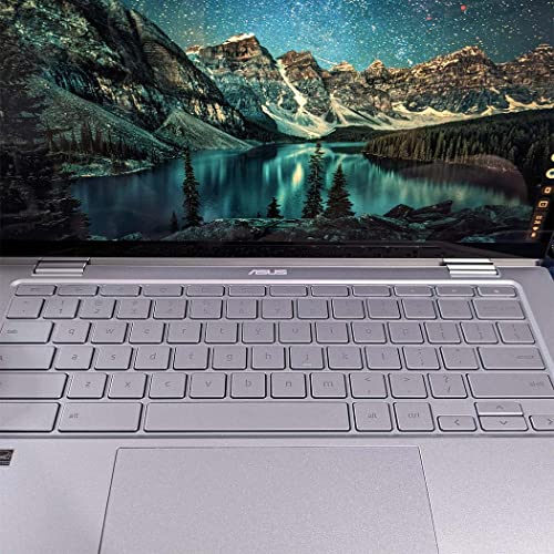 ASUS Chromebook Flip Touchsceen Laptop 14 FHD IPS Display, Intel Core M3-8100Y, Backlit Keyboard, Wi-Fi 5, USB Type-C Charge, Long Battery Life, Chrome OS (8GB RAM |128GB eMMC+128G SD Card)