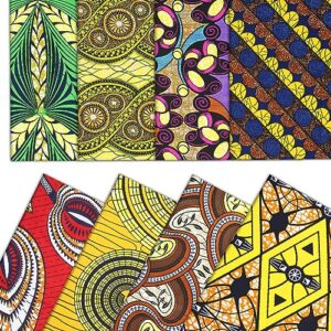 8 pieces african print fabric 19.7x15.7inch/50x40cm bohemian ankara ethnic pattern fat quarters fabric bundle, multicolored african precut patchwork for face covering make sewing diy quilting supplies