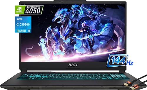 MSI Cyborg 15.6" FHD 144Hz Gaming Laptop | Intel i5-12450H | NVIDIA GEFORCE RTX 4050 | 32GB 4800MHz DDR5 RAM 2TB PCIe SSD | Windows11 Home | w/HDMI