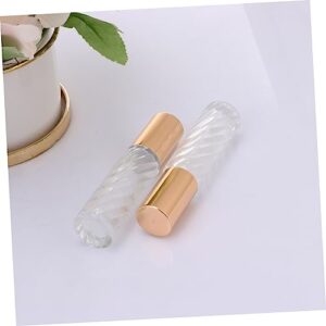 FOMIYES Perfum 10pcs Mini Lip Gloss Roller Bottle Makeup Bottle e Travel Bottles Roll-on Bottles Rolling Balls Essential Oil Essential Oil Bottle Make up Rolling Ball Bulk Essential Oils