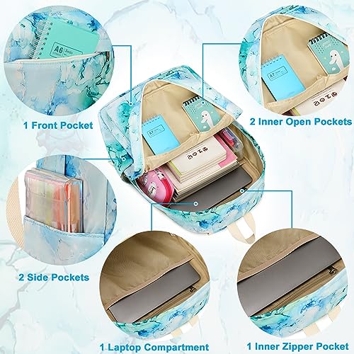 CAMTOP School Backpacks for Teen Girls Lightweight Elementary Middle Backpack Bookbags Set Medium(17 Inch)