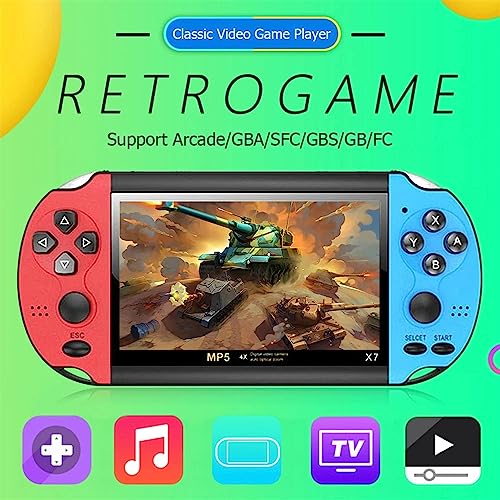 Handheld Game Console, Retro Game Console Built-in 10000+ Classic Games, 4.1-inch TFT LCD Screen, 10 Emulators, Handheld Emulator Console Support TV Output Video Music eBook