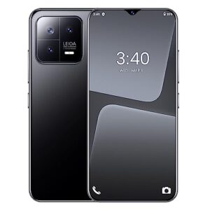 exachat m13 pro 5g unlocked smartphone, android 13 phone 6gb+256gb 64mp 7.3" large screen 7300mah dual sim cell phone 5g fingerprint/face id