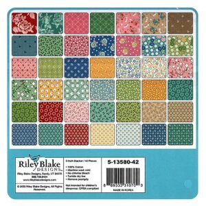 Home Town Riley Blake 5-inch Stacker, 42 Precut Fabric Quilt Squares by Lori Holt