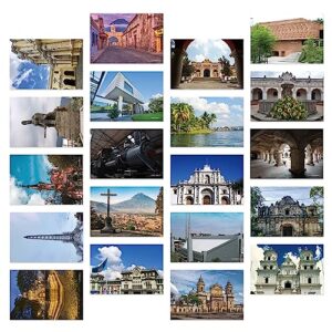 dear mapper guatemala city landscape postcards pack 20pc/set postcards from around the world greeting cards for business world travel postcard for mailing decor gift