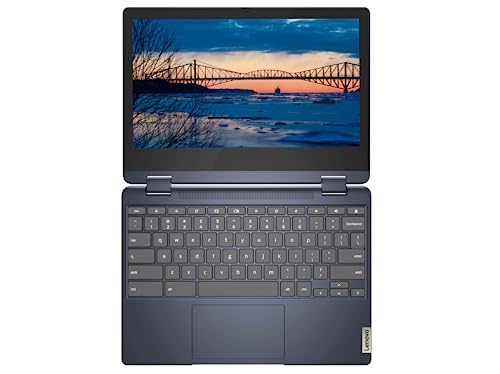 Flex 3 Chromebook 11.6" HD, Convertible Spin 2-in-1 Touchscreen Laptop by Lenovo, Mediatek MT8183(8-core CPU), Up to 2 GHz, 4GB RAM, 128GB(64GB SSD+64GB Card), Wi-Fi, USB-C, Chrome OS|Free Stylus Pen