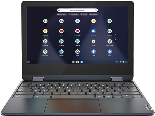 Flex 3 Chromebook 11.6" HD, Convertible Spin 2-in-1 Touchscreen Laptop by Lenovo, Mediatek MT8183(8-core CPU), Up to 2 GHz, 4GB RAM, 128GB(64GB SSD+64GB Card), Wi-Fi, USB-C, Chrome OS|Free Stylus Pen