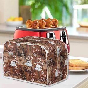 Hechitok Coffee Tea Toaster Appliance Dust-proof Dust Cover Extra Large Appliance Covers Kitchen Appliance Covers 2 Slice Toaster Oven Cover, S