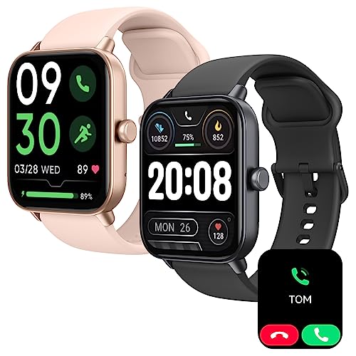 Faweio Smart Watch, Bluetooth 5.3 Answer/Make Call, Alexa Built in, 1.8" Fitness Tracker with Heart Rate SpO2 Sleep Monitor, Smart Watches for Men Women iPhone Android Compatible IP68 Waterproof