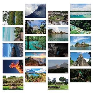 dear mapper guatemala natural landscape postcards pack 20pc/set postcards from around the world greeting cards for business world travel postcard for mailing decor gift