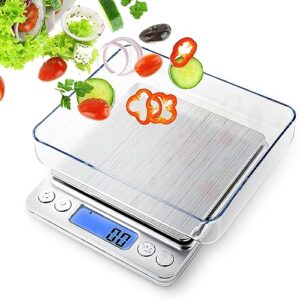 ogwai food scale rechargeable, multifunction kitchen scale digital with peeling weight grams and oz, digital gram kitchen scale for food - kitchen small appliances