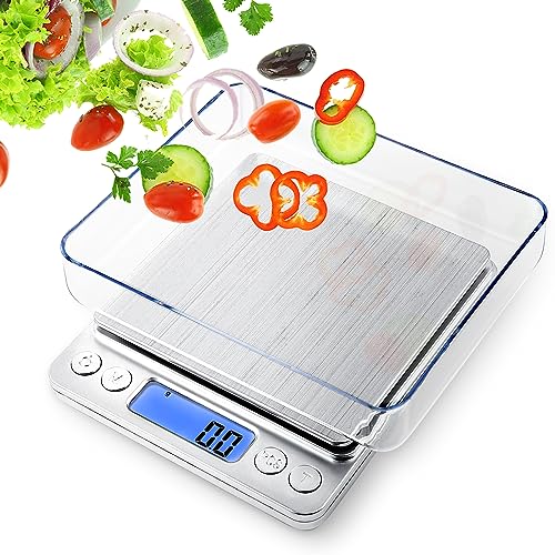 OGWAI Food Scale Rechargeable, Multifunction Kitchen Scale Digital with Peeling Weight Grams and Oz, Digital Gram Kitchen Scale for Food - Kitchen Small Appliances