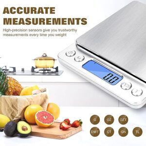 OGWAI Food Scale Rechargeable, Multifunction Kitchen Scale Digital with Peeling Weight Grams and Oz, Digital Gram Kitchen Scale for Food - Kitchen Small Appliances
