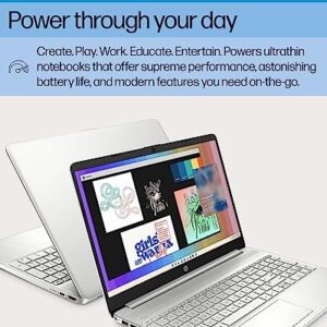 HP 2023 Newest 15.6" Laptop Computer, AMD Ryzen 7 5700U(Beats i7-1265U), 16GB RAM, 512GB SSD, HD Micro-Edge Display, 10H Battery Life, Full-Size KB, WiFi 6, Windows 11 Home, Bundle with JAWFOAL