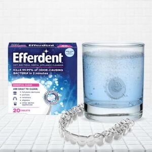 Efferdent Denture Care, Variety Pack, Denture Cleanser Tablets (20ct), Overnight Denture Cleanser Tablets (90ct) (2 of each)