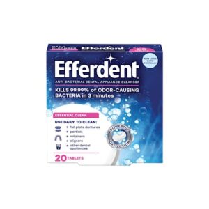 Efferdent Denture Care, Variety Pack, Denture Cleanser Tablets (20ct), Overnight Denture Cleanser Tablets (90ct) (2 of each)