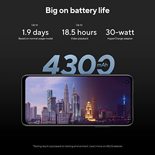 ASUS ZenFone 9 Cell Phone 5.9” FHD AMOLED, 4300mAh Battery, 50MP/12MP Dual Camera, 8GB RAM, 128GB, 5G LTE Unlocked Dual SIM, White, AI2202-8G128G-WH [US Version] (Renewed)