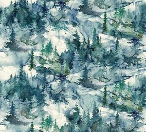 northern peaks dense forest dp25168 48 cotton fabric by northcott bty
