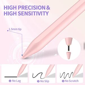 Stylus Pens for Touch Screens, Rechargeable Universal Stylus Pen with Magnetic Adsorption Design, Compatible with iPhone/iPad/Mini/Air/Android/Tablet and Other Touch Screens Devices