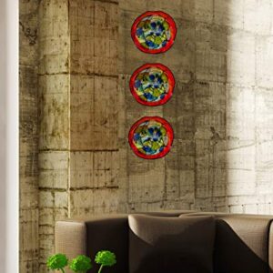 Dale Tiffany 13107AV-D12 Valente Hand Blown Art Glass Wall Decor, Multicolor, 12" Diameter