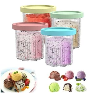 remys creami deluxe pints, for ninja ice cream maker pints,24 oz ice cream pints with lids airtight,reusable for nc500 nc501 series ice cream maker