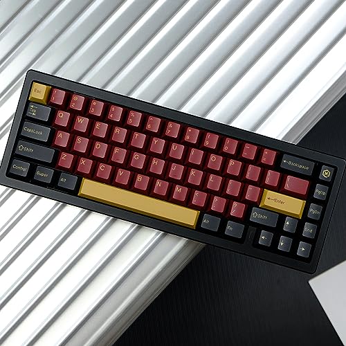 175 Keys Red Samurai Keycaps PBT Double Shot Cherry Profile Keycap for Cherry Mx Switches ISO ANSI Layout Mechanical Keyboard