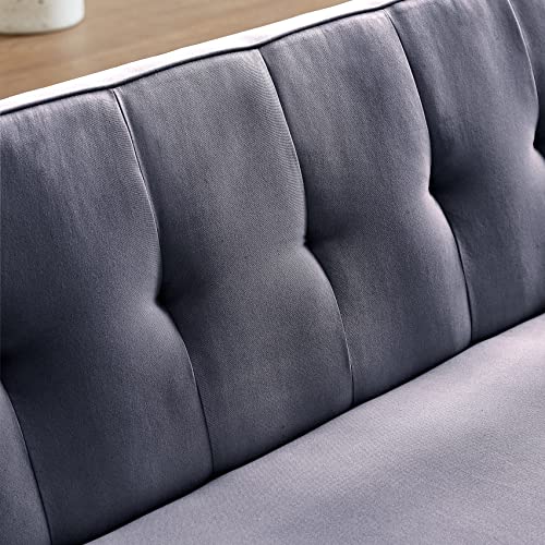 Tufted Upholstered Futon Sofa Daybed Modern Convertible Loveseat Sofa & Couch Soft Convenient Nap Sleeper Couch Bed for Home Office Apartment Furniture Sets