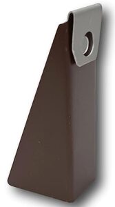 (25 pack) k-tec brown gutter wedge for 5 inch k-style gutters- use to level your gutters when fascia is at an angle for 3/12 through 5/12 roof pitch. for steeper wedges visit our amazon store