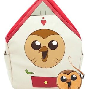 Roocnie Owl House Hooty Backpacks for Girls Boys:TOH Merch Luz Amity Kids School Cosplay Anime Canvas Backpack Wallet