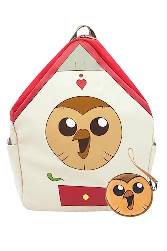 Roocnie Owl House Hooty Backpacks for Girls Boys:TOH Merch Luz Amity Kids School Cosplay Anime Canvas Backpack Wallet