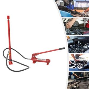 14PCS 6 Ton (13227.74 lb) Capacity Portable Hydraulic Jack, Red Portable Hydraulic Ram with Storage Case, Auto Body Frame Repair Kit for Car Truck