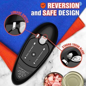 One Touch Electric Can Opener, Hands Free Automatic Can Openers Fit Different Cans with No Sharp Edges for Kitchen, Food Safe Battery Can Opener Kitchen Essential