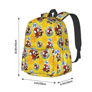 LVTFCO Spider Cartoon Backpack Travel Backpack Superhero Backpack Bags For Men Women