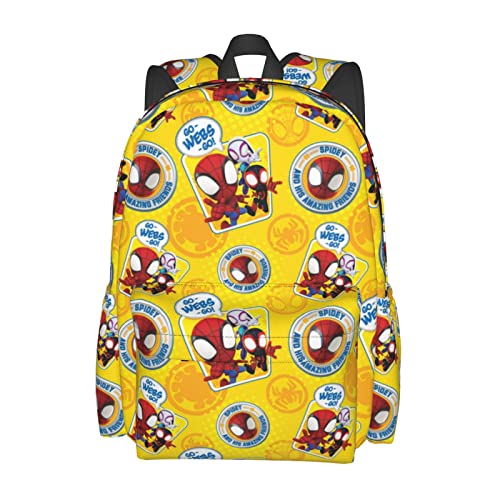 LVTFCO Spider Cartoon Backpack Travel Backpack Superhero Backpack Bags For Men Women